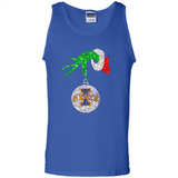 Amazing Iowa State Cyclones Glitter Grinch Monogram Ornament Christmas Gift - Tank Top