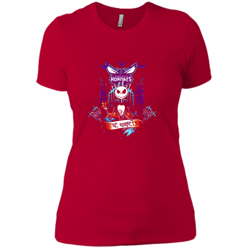 Charlotte Hornets Halloween The Nightmare Before Christmas - Ladies' Boyfriend T-Shirt