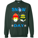 Snow Day Shirt For Los Angeles Dodgers Vs Minion Fans pingpong