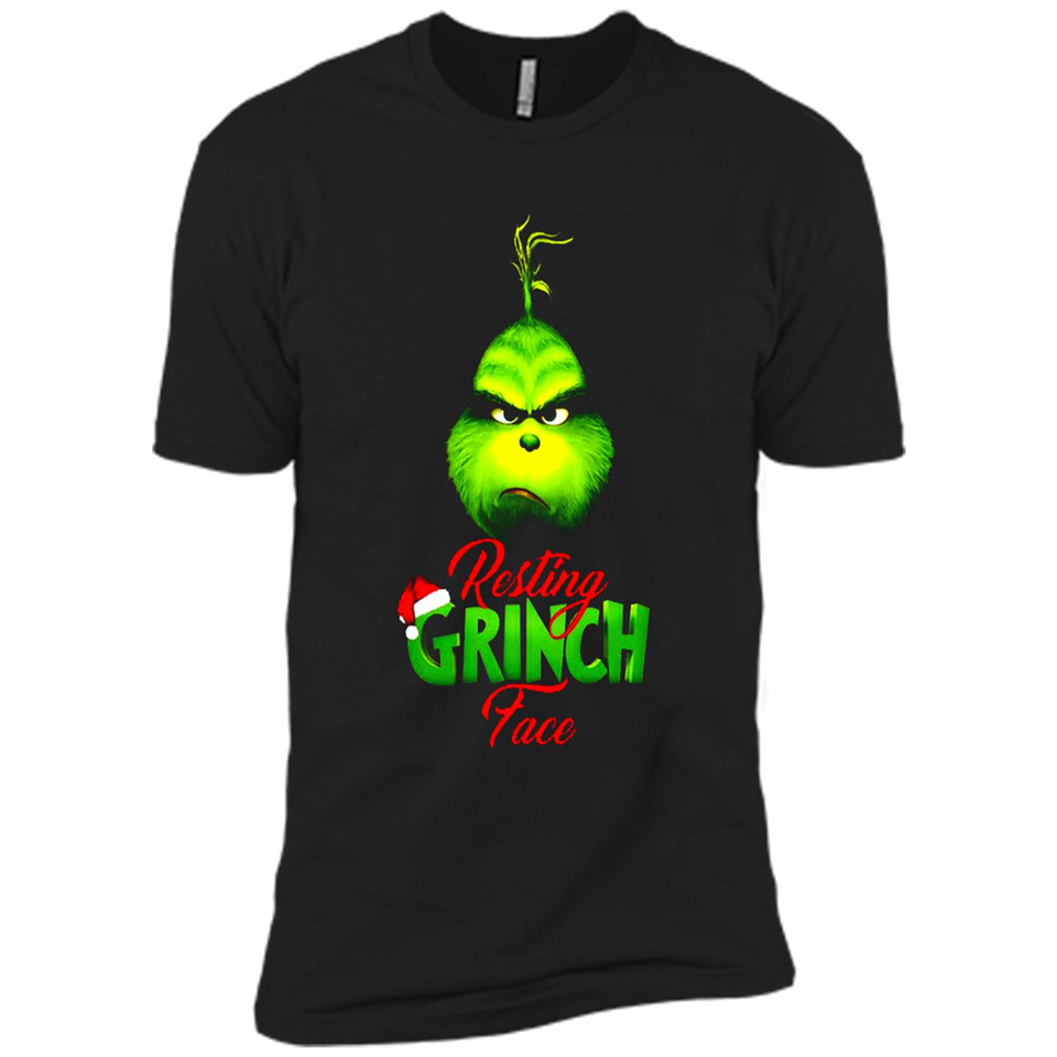 Resting Grinch Face Shirt PINGPONG - Premium Short Sleeve T-Shirt