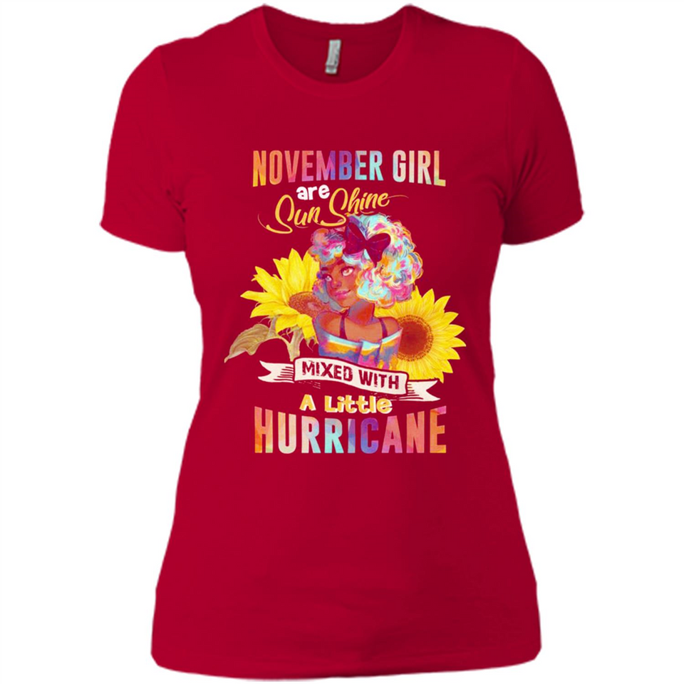 November Girls Sunflower - Ladies' Boyfriend T-Shirt