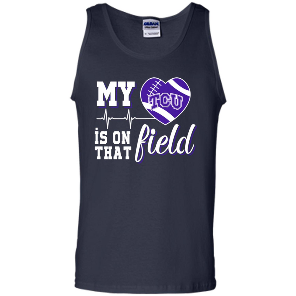 TCU Horned Frogs Football My Heart is on that Field - Tank Top