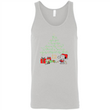 Snoopy Merry Christmas with Christmas tree T-Shirt - Canvas Unisex Tank