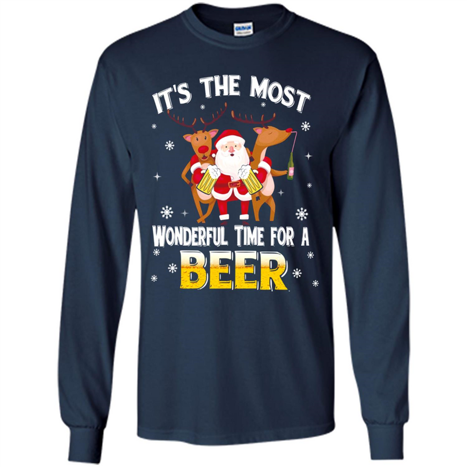 Its The Most Wonderful Time for a Beer - Long Sleeve T-Shirt