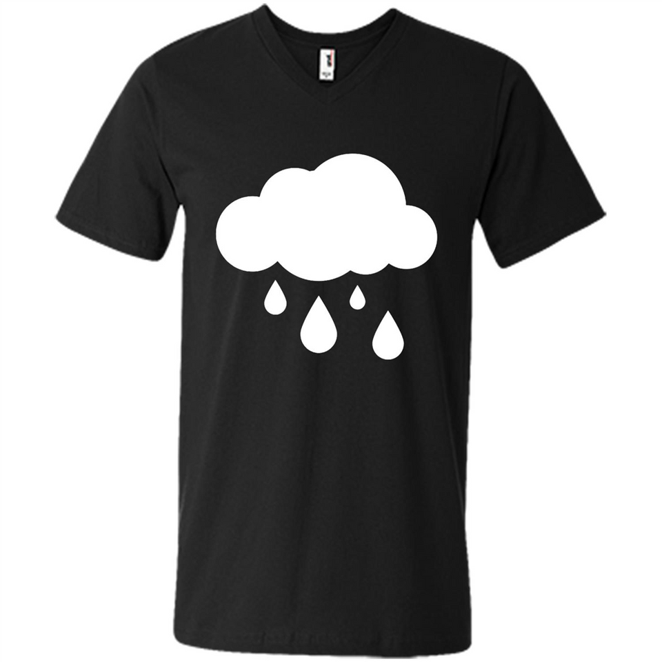 Rain Graphic Funny Black mugs PINGPONG - Men's V-Neck