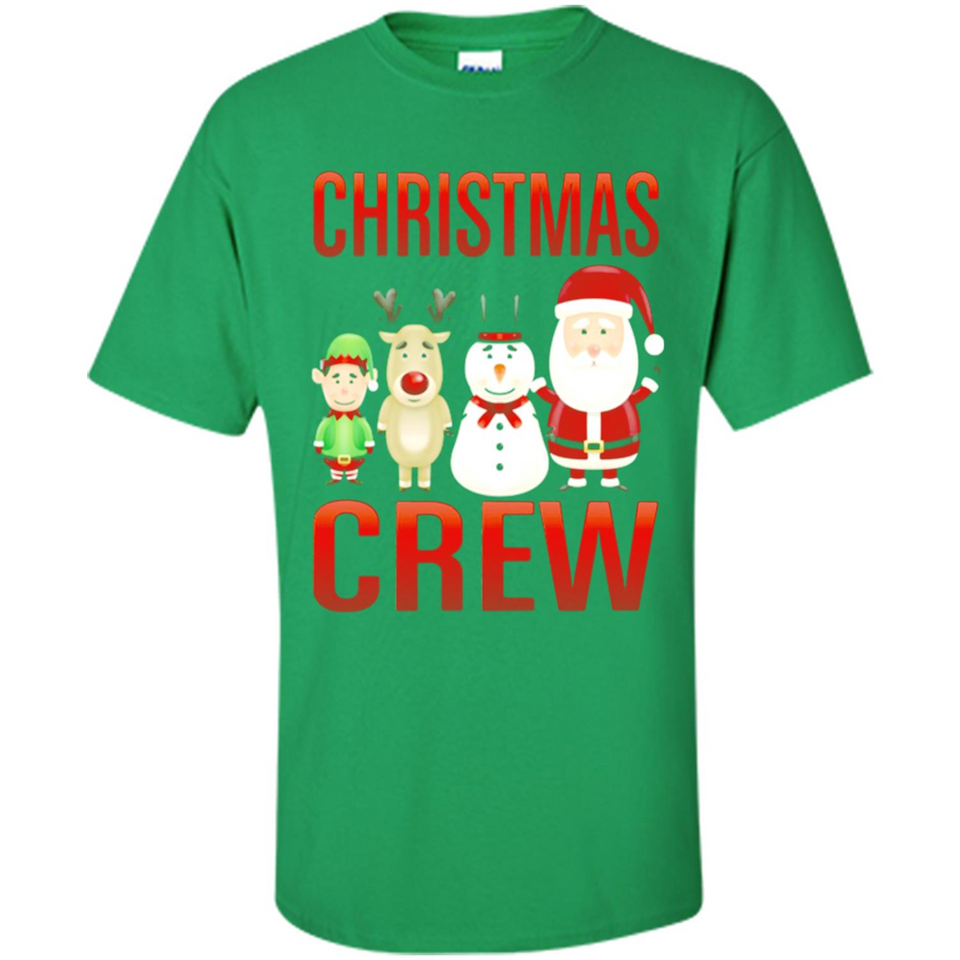 CHRISTMAS CREW Shirt X-mas Santa Snowman Reindeer Elf - Shirt