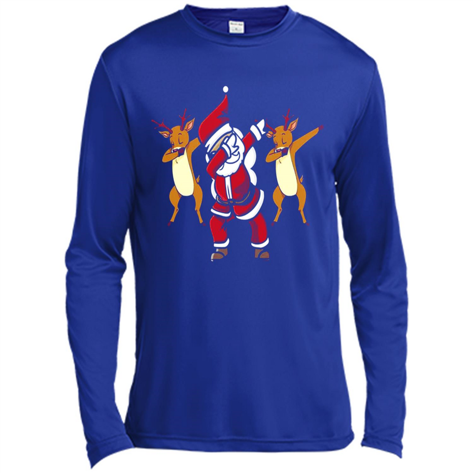 Dabbing Santa - Funny Santa Claus Christmas Dab - Canvas Long Sleeve T-Shirt