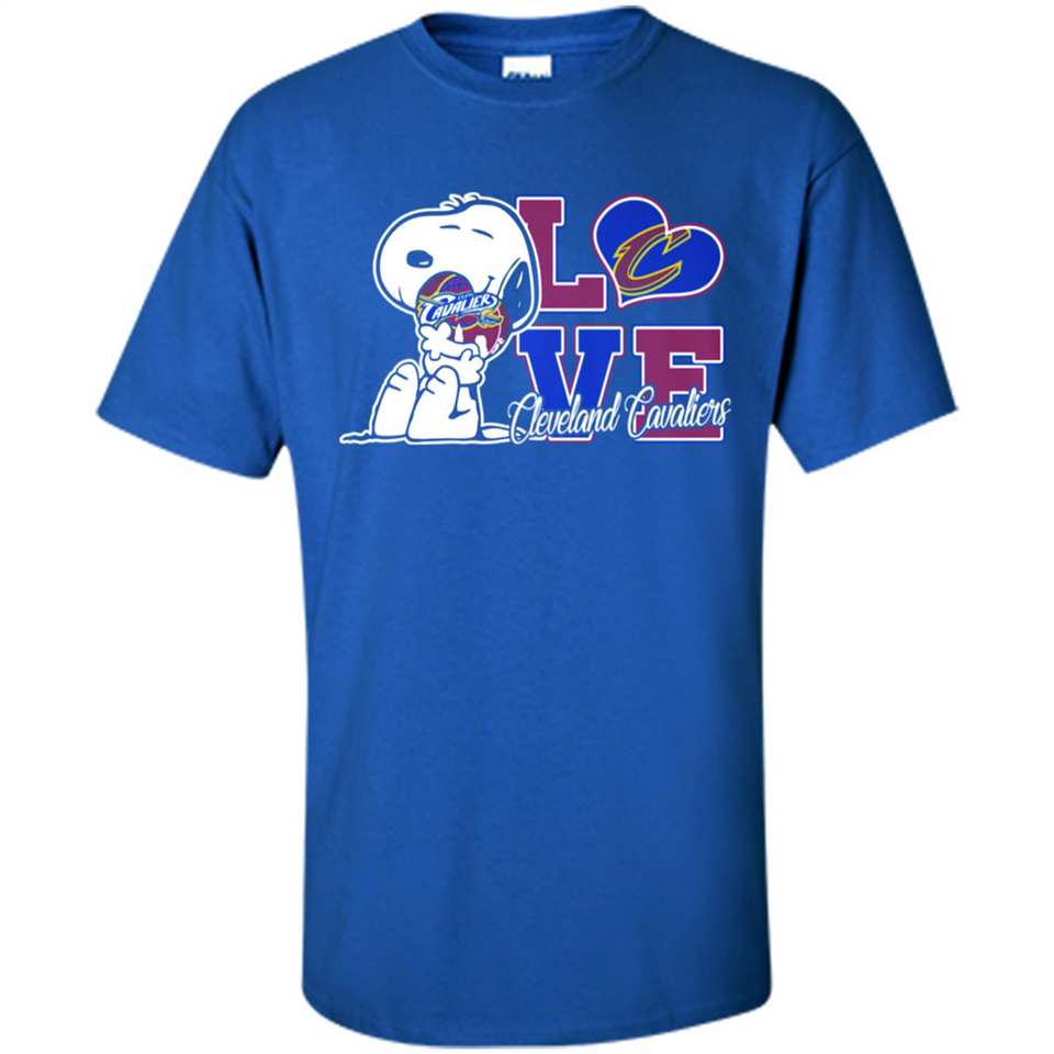 Snoopy loves NBA Cleveland Cavaliers - Shirt