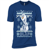 Olaf frozen ugly christmas sweater - Premium Short Sleeve T-Shirt
