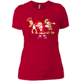 Dabbing Santa - Ladies' Boyfriend T-Shirt