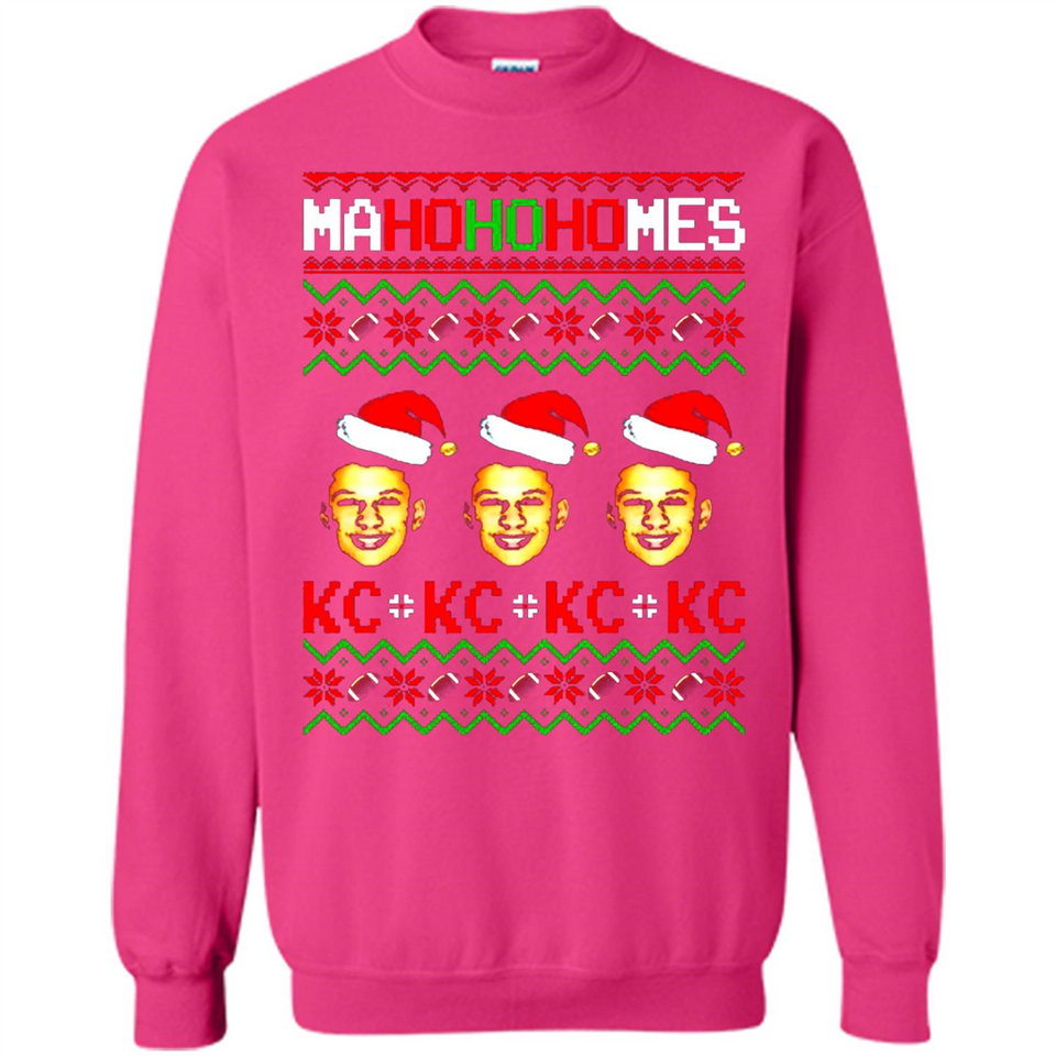 Patrick Mahomes Ma Ho Ho Homes Christmas sweatshirt PINGPONG - Sweatshirt