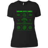 Christmas Ugly Sweater Christmas Never Changes Star Wars - Ladies' Boyfriend T-Shirt