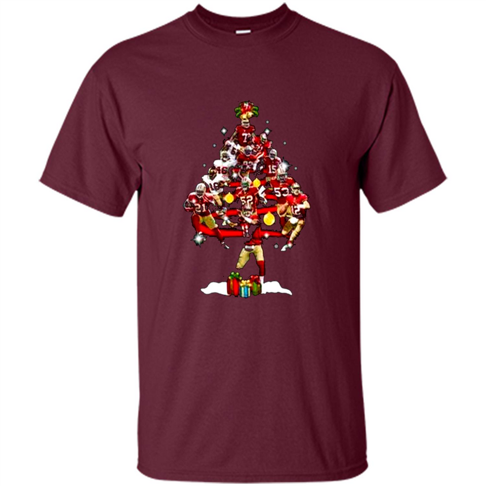 San Francisco 49ers Players Christmas Tree PINGPONG