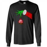 GRINCH HAND HOLDING CHRISTMAS ORNAMENT - DON'T BE A GRINCH PINGPONG