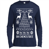 Oh Chemistry Tree Ugly Christmas Sweater - Canvas Long Sleeve T-Shirt