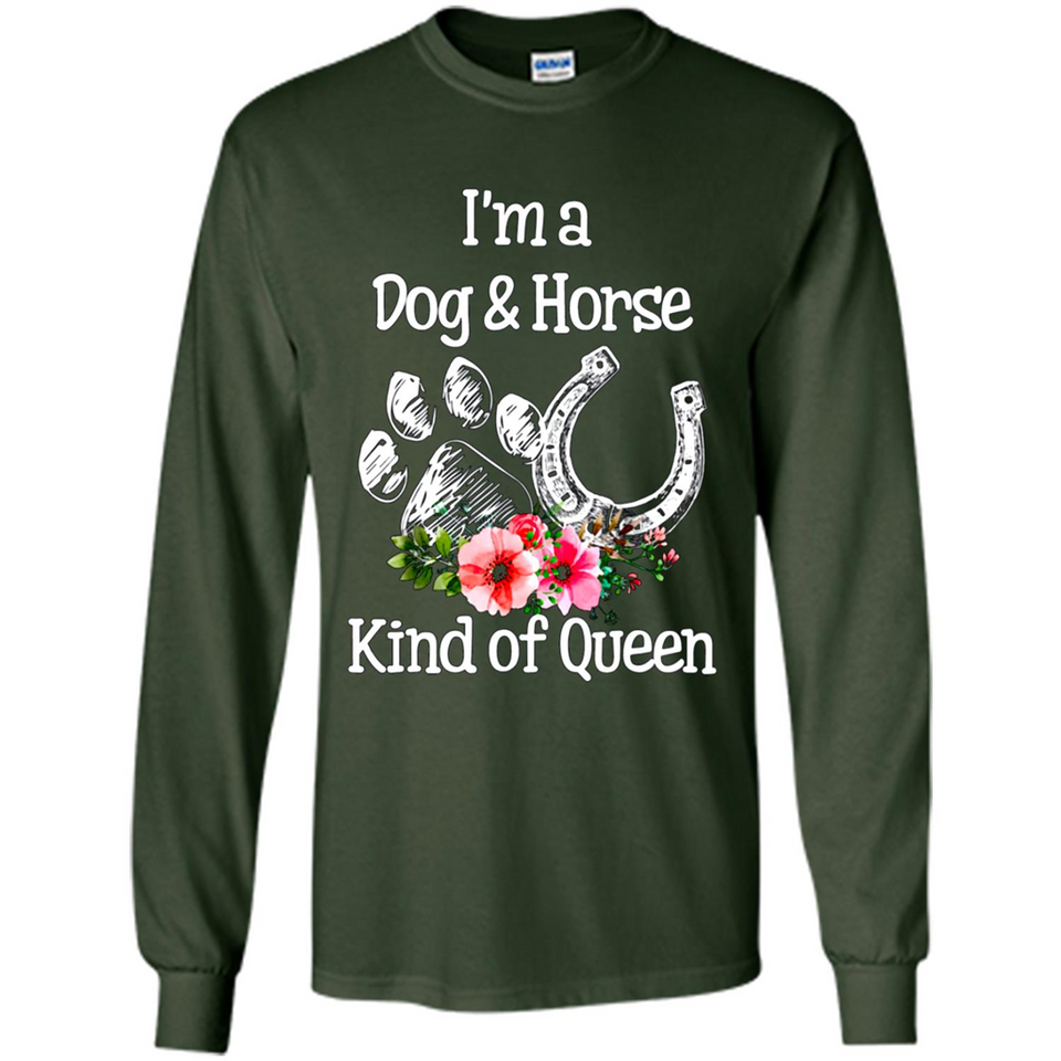 I'm A Dog & Horse Shirt Animal Lover Gift