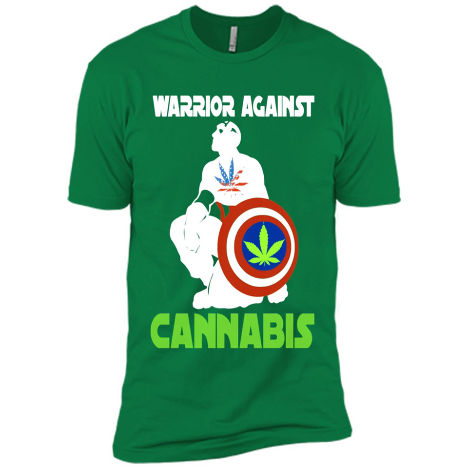 warrior against cannabis - Premium Short Sleeve T-Shirt