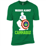 warrior against cannabis - Premium Short Sleeve T-Shirt