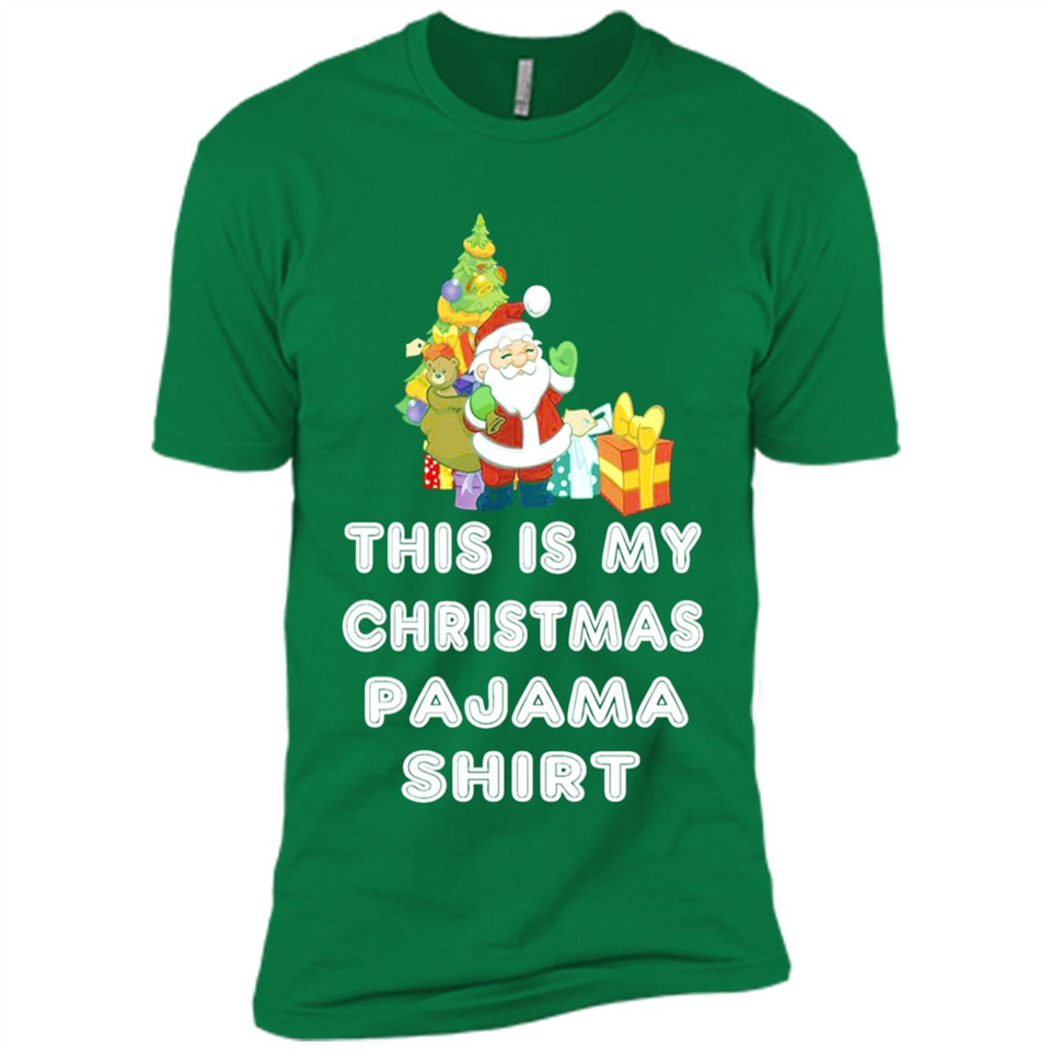 This is My Christmas Pajama Shirt - Santa Bear Tree Gift Tee