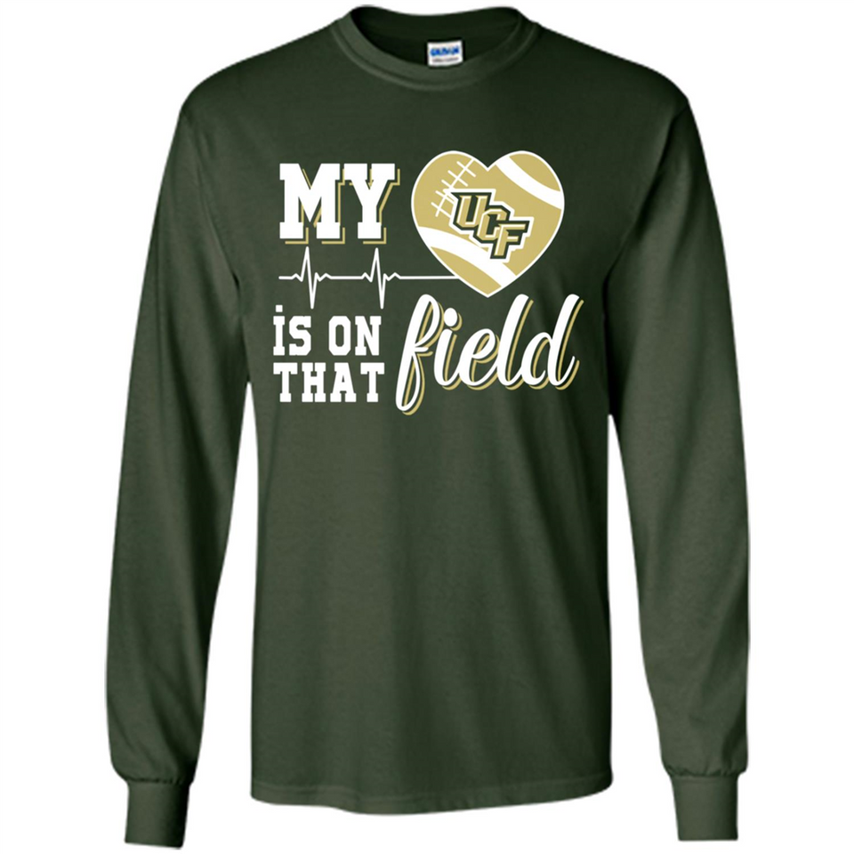 UCF Knights Football My Heart is on that Field - Long Sleeve T-Shirt