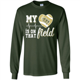 UCF Knights Football My Heart is on that Field - Long Sleeve T-Shirt