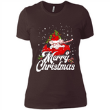 Merry Christmas Pig s - Ladies' Boyfriend T-Shirt