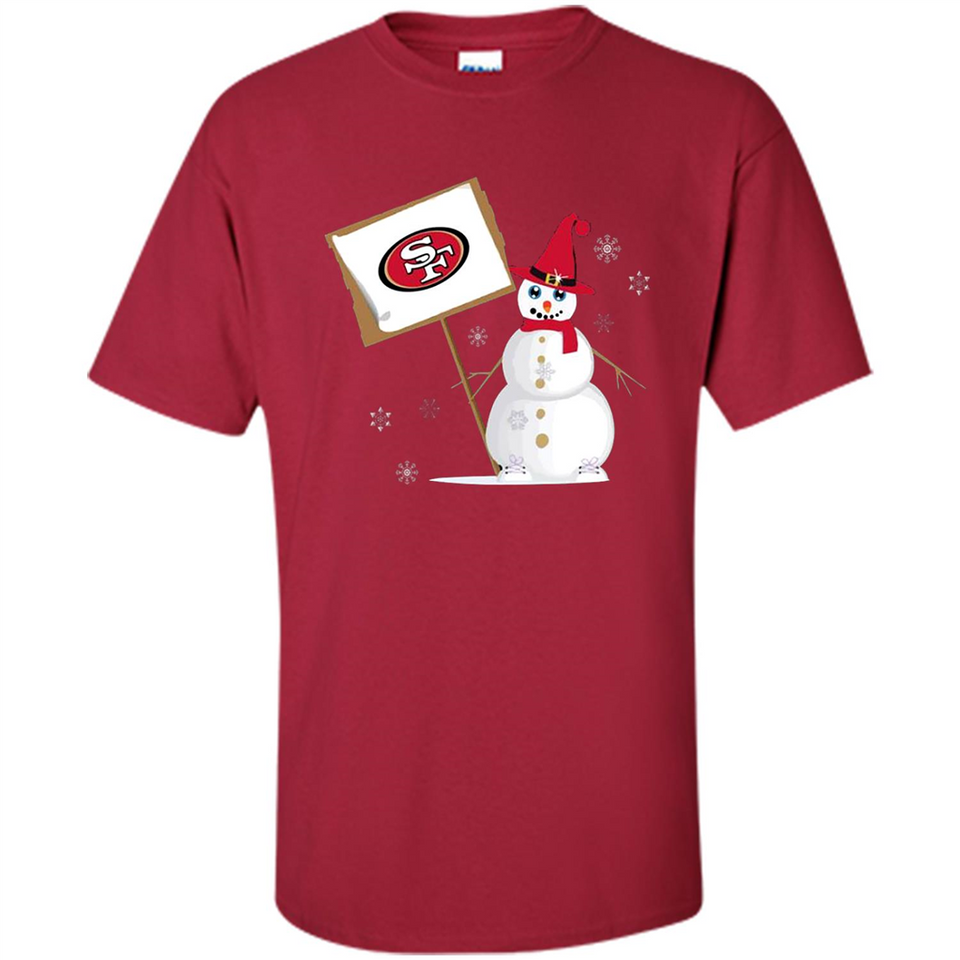 San Francisco 49ers Snowman Funny