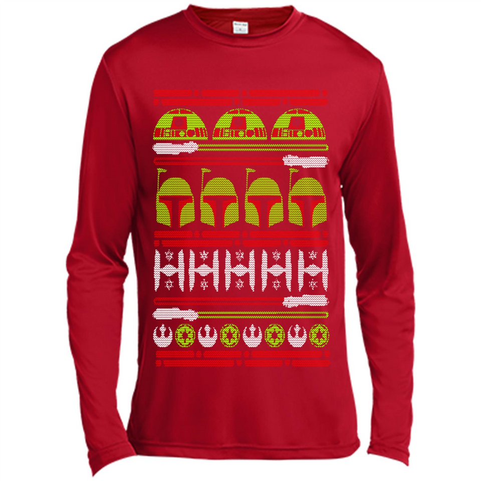 Star Wars - Boba Fett Christmas - Canvas Long Sleeve T-Shirt