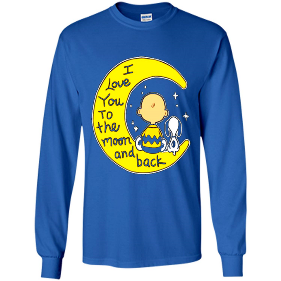 I LOVE YOU TO THE MOON AND BLACK CHARLIE BROWN AND SNOOPY