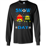 Snow Day Shirt For Green Bay Packers Vs Minion Fans pingpong