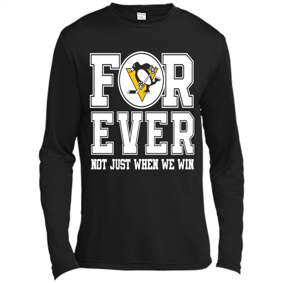 Pittsburgh Penguins Forever For ever not just when we win - Canvas Long Sleeve T-Shirt