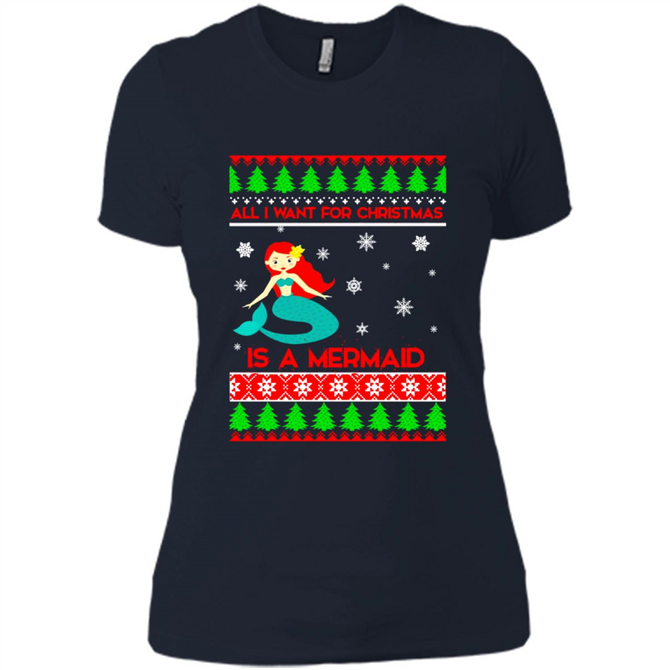 All I Want For Christmas Is A Mermaid ugly PINGPONG