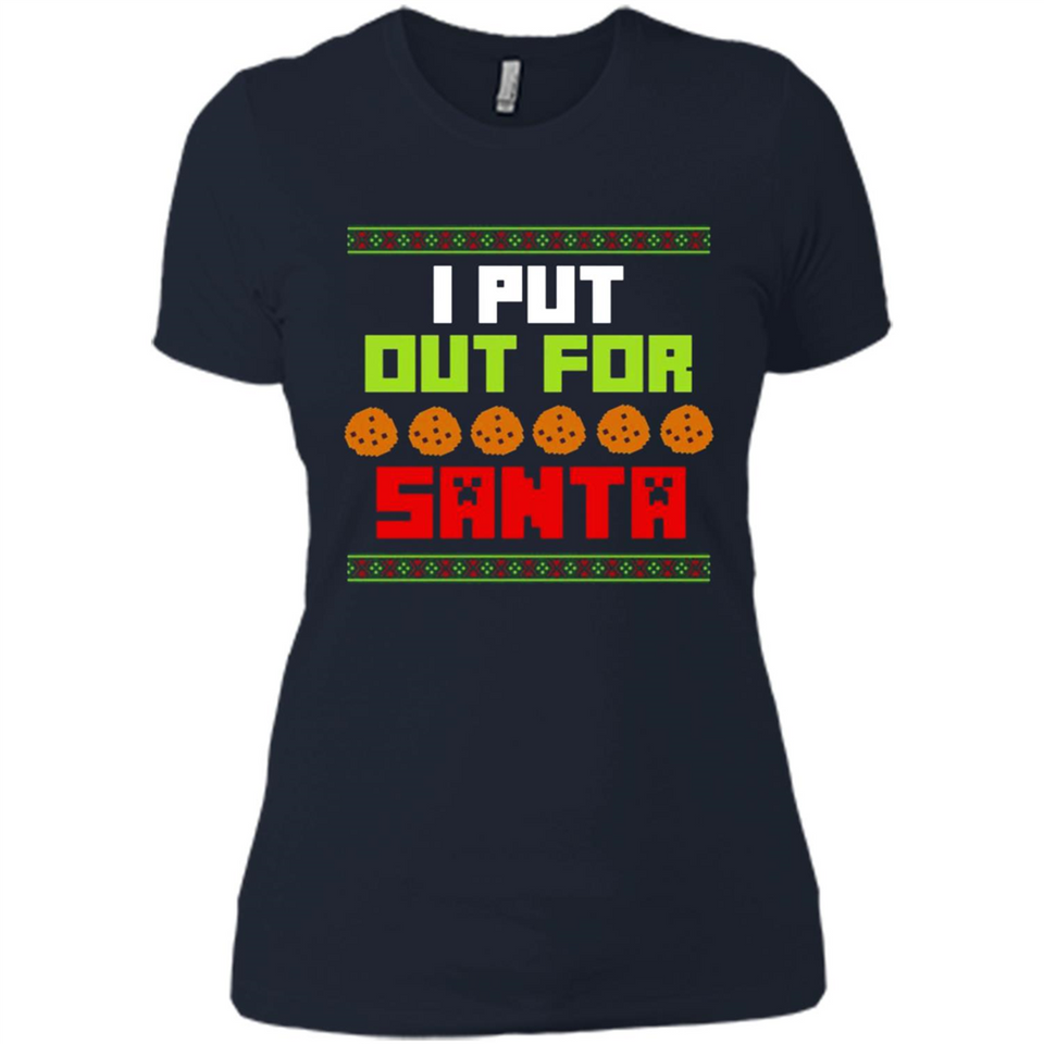 Cookies Out For Santa Christmas - Ladies' Boyfriend T-Shirt