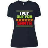 Cookies Out For Santa Christmas - Ladies' Boyfriend T-Shirt