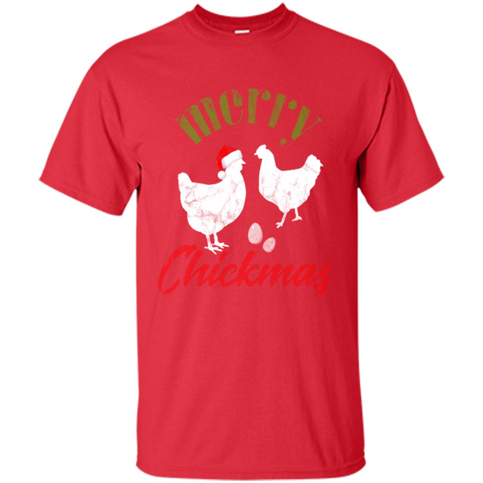 Christmas Chicken Shirt Santa Hens Lover Funny Farmer Gift - Shirt