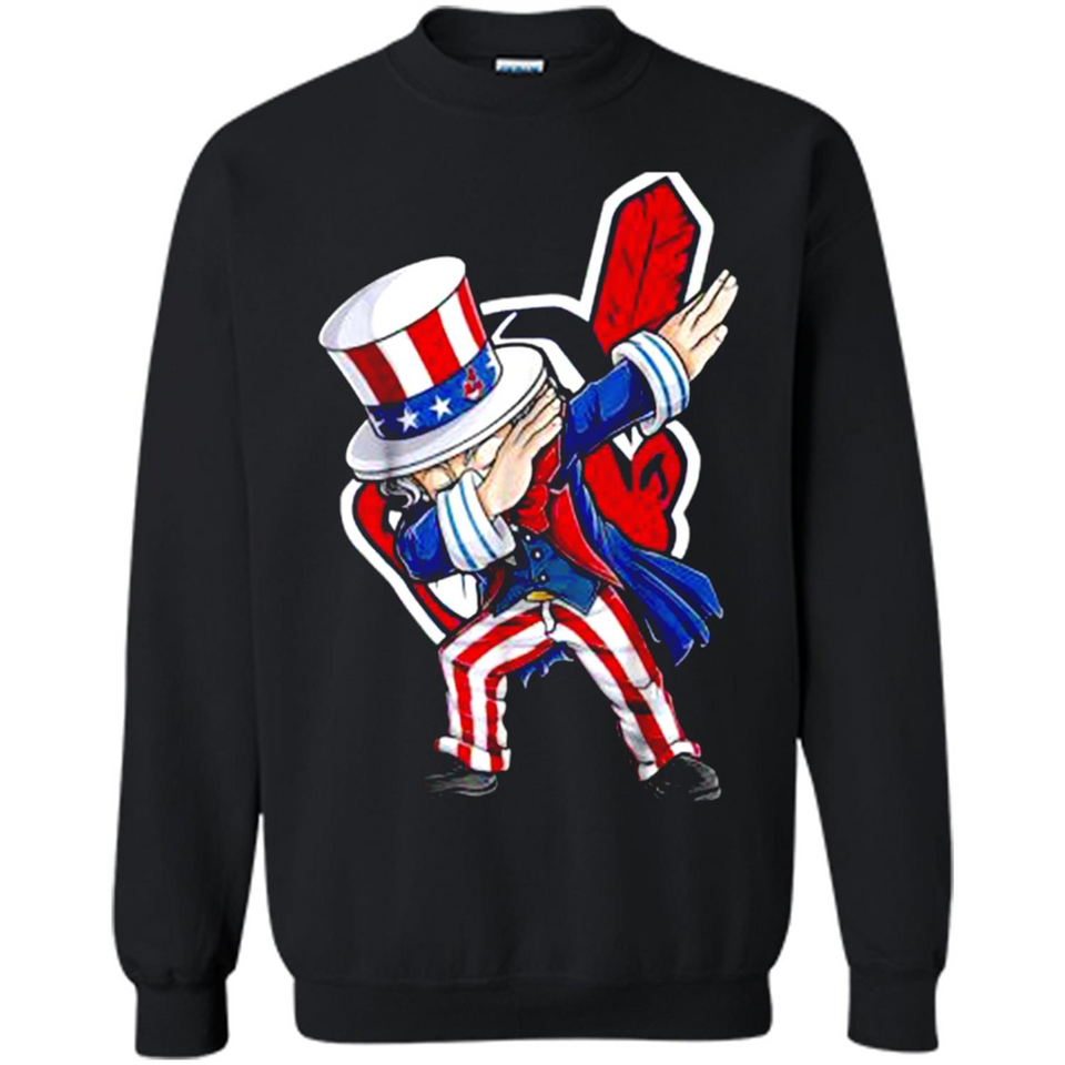 MLB CLEVELAND INDIANS UNCLE SAM DABBING INDEPENDENCE DAY