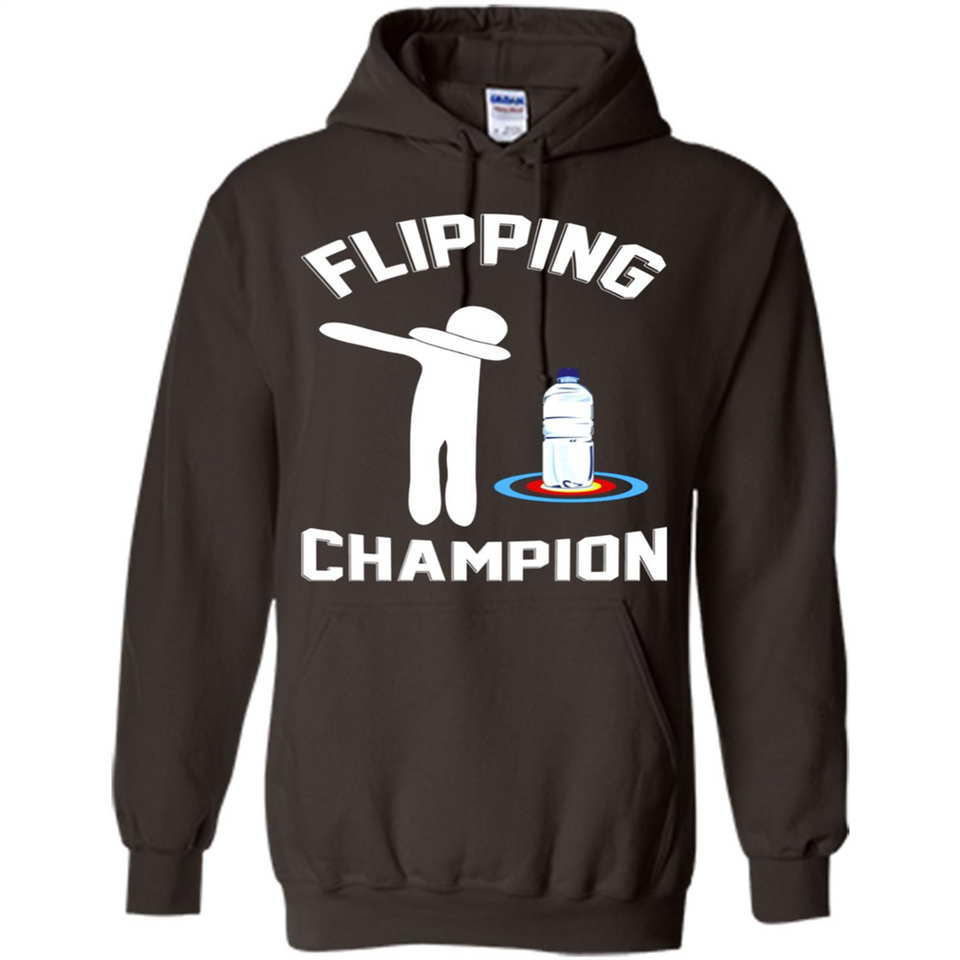 Water Bottle Flipping Tshirt Dabbing Flipping Champion - Hoodie
