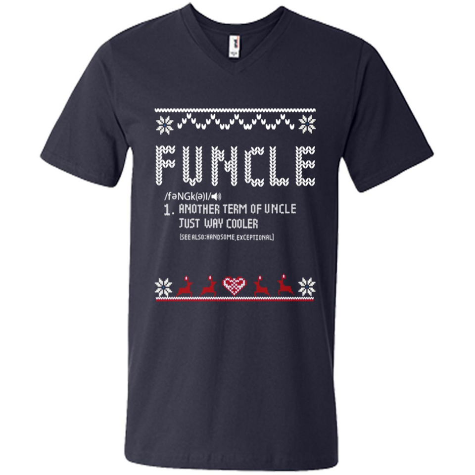 Mens Christmas Funcle Definition - Men's V-Neck