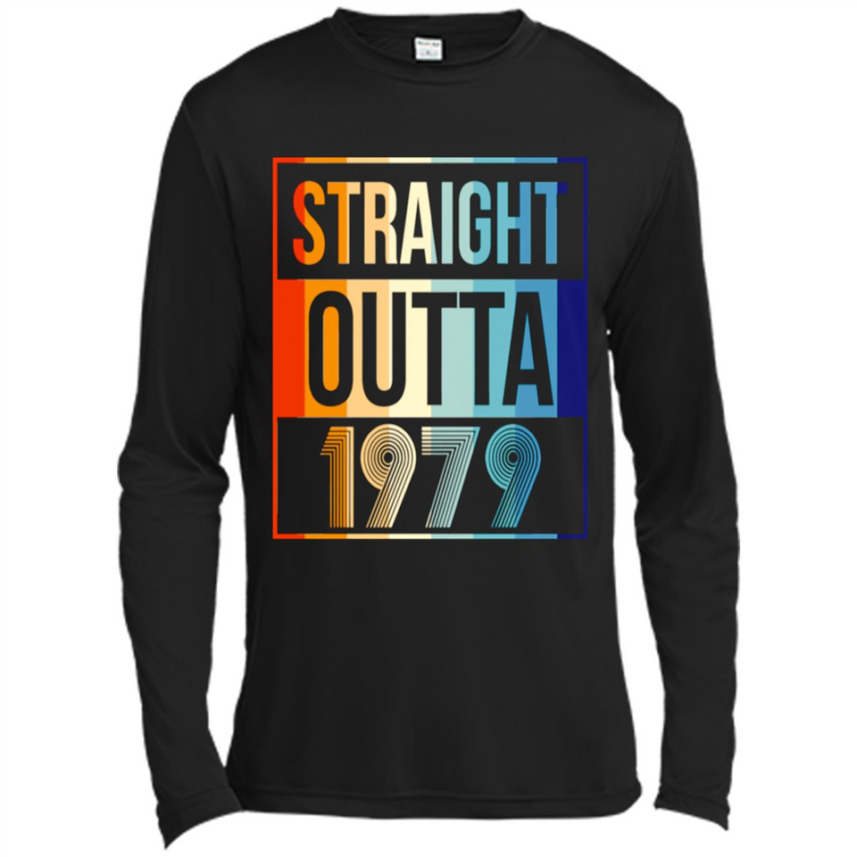 Retro Straight Outta 1979 39 Years Old - Canvas Long Sleeve T-Shirt