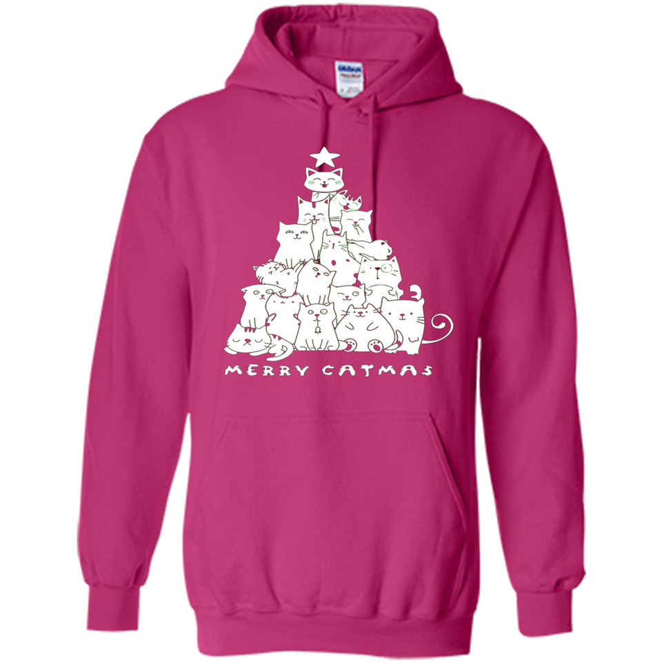 Merry Catmas - Merry Christmas Cat Lover Mug PINGPONG - Hoodie