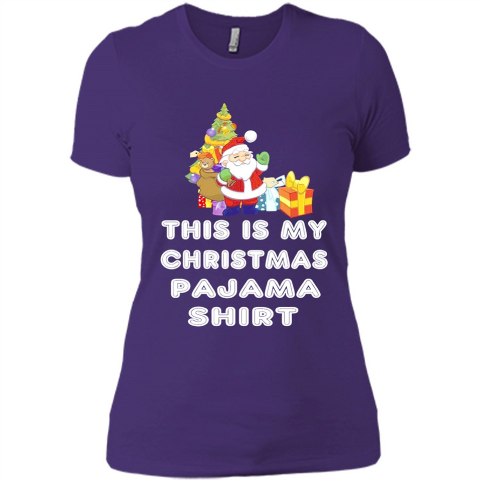 This is My Christmas Pajama Shirt - Santa Bear Tree Gift Tee