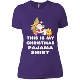 This is My Christmas Pajama Shirt - Santa Bear Tree Gift Tee