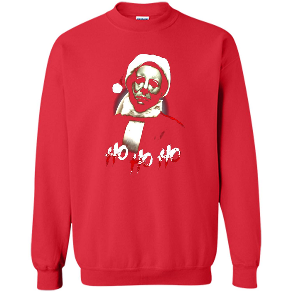 Santa Michael Myers Ho Ho Ho Merry Christmas Sweatshirt - Sweatshirt