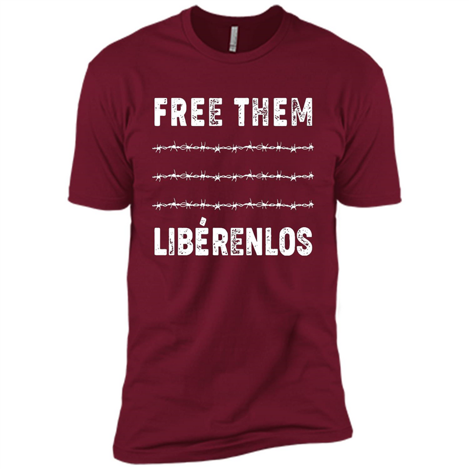 Peaceful Communities- Free Them Liberenlos Shirt PINGPONG - Premium Short Sleeve T-Shirt