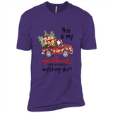 Snoopy This Is My Hallmark Christmas Movies Watching T-Shirt - Premium Short Sleeve T-Shirt
