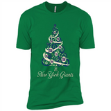 New York Giants NFL Football Team Logo Christmas Tree T-Shirt - Premium Short Sleeve T-Shirt