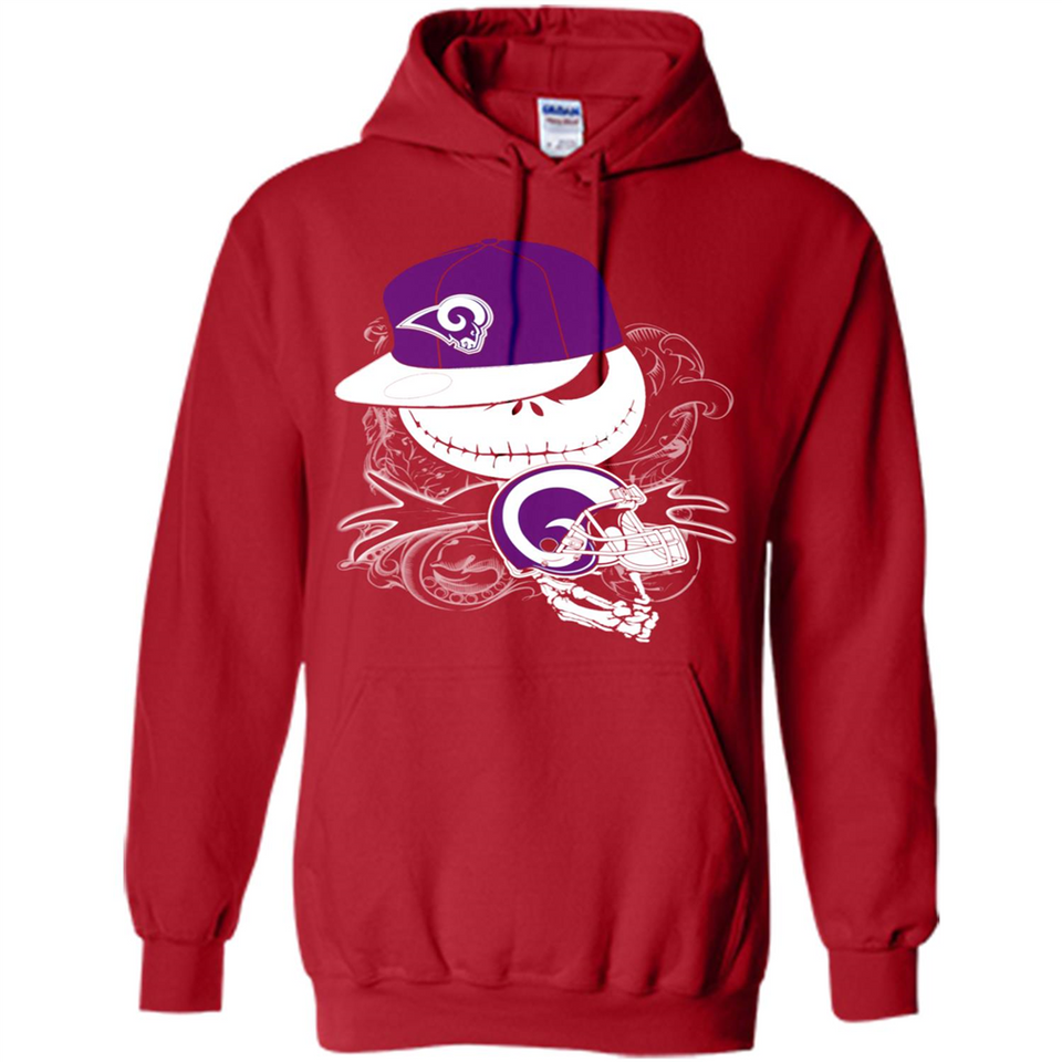 Jack Skellington The Nightmare Before Christmas-Rams Football - Hoodie