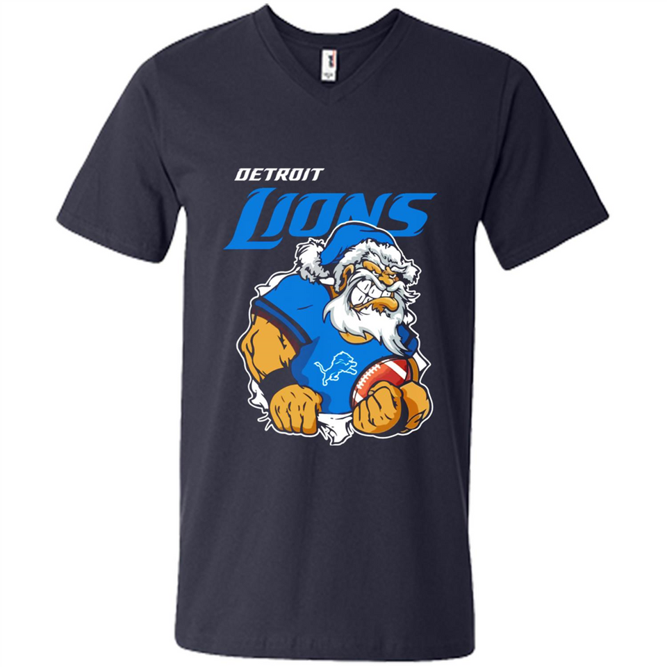 Grumpy Santa Claus Detroit Lions Football Team PINGPONG