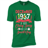 December 1987 31 Years Of Being Classy Sassy - Premium Short Sleeve T-Shirt