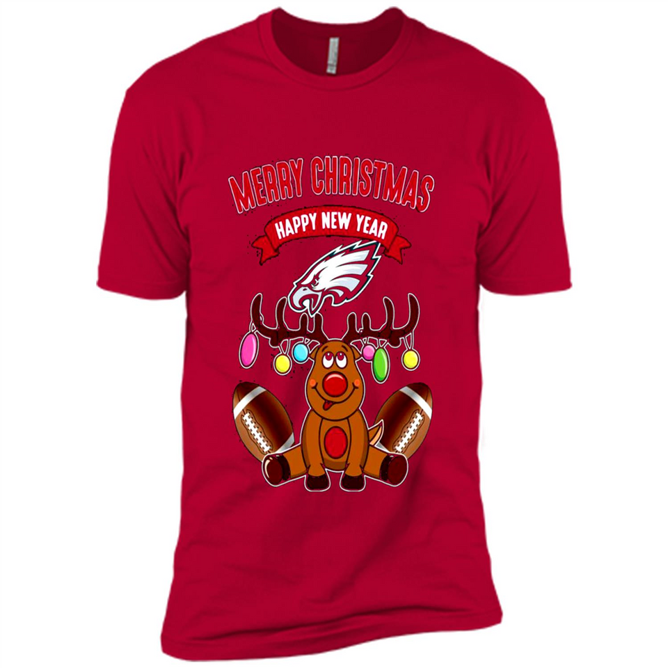 Philadelphia Eagles NFL Reindeer Funny Merry Christmas And Happy New Year